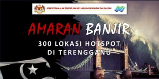 Terkini JPS Keluar Senarai 300 Lokasi Banjir di Terengganu Perlu Berjaga-jaga Tahun 2022