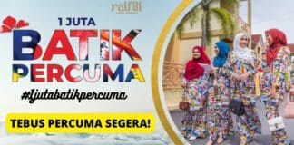 Permohonan 1 Juta Batik Percuma Daripada Kerajaan Malaysia. Cepat dapatkan dan Tebus FREE!