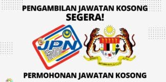 Permohonan Jawatan Kosong Di Jabatan Pendaftaran Negara (JPN) Tahun 2023