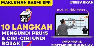 MAKLUMAN SPR : 10 Langkah Mengundi PRU15 & Ciri-Ciri Undi Rosak MAKLUMAN SPR : 10 Langkah Mengundi PRU15 & Ciri-Ciri Undi Rosak