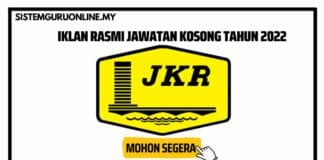 Jawatan Kosong di Jabatan Kerja Raya (JKR) Effective November 2022 Jawatan kosong JKR Bulan November