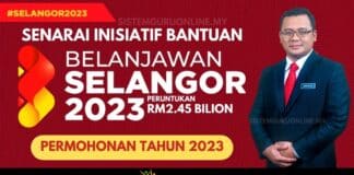 Senarai Inisiatif Bantuan Belanjawan Negeri Selangor 2023