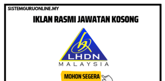 Jawatan Kosong di Lembaga Hasil Dalam Negeri Malaysia LHDN Effective Bulan Disember 2022