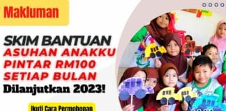 Skim Bantuan Asuhan Anakku Pintar RM100 Setiap Bulan Dilanjutkan 2023 Semak Kelayakan Permohonan Anda Makluman : Skim Bantuan Asuhan Anakku Pintar RM 100 Setiap Bulan Dilanjutkan 2023 | Semak Kelayakan Permohonan Anda!