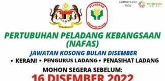 PERMOHONAN JAWATAN KOSONG DI PERTUBUHAN PELADANG KEBANGSAAN