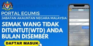 Semak Wang Tidak Dituntut(WTD) Bulan Disember