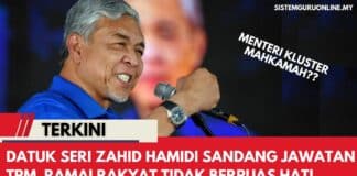 ZAHID HAMIDI SANDANG JAWATAN TPM