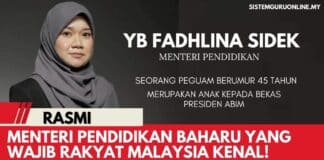OFFICIAL MENTERI PENDIDIKAN BAHARU YANG WAJIB RAKYAT MALAYSIA KENAL MULA 2022 Biodata menteri pendidikan yb fadhlina sidek