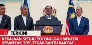 Official Kerajaan Setuju Potong Gaji Menteri Sebanyak 20% – Datuk Seri Anwar Ibrahim Kerajaan Setuju Potong Gaji Menteri Sebanyak 20% - Datuk Seri Anwar Ibrahim