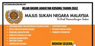 Pengambilan Jawatan Kosong Besar-besaran di Majlis Sukan Negara Malaysia (MSN) Effective Tahun 2022 Jawatan Kosong Besar-besaran di Majlis Sukan Negara Malaysia (MSN)