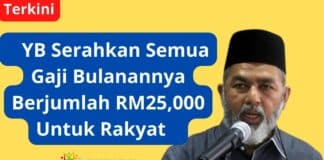 YB Serahkan Semua Gaji Bulanannya Berjumlah RM25,000 Untuk Rakyat