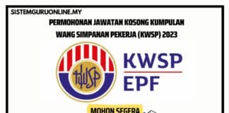 Jawatan kosong kwsp 2023..