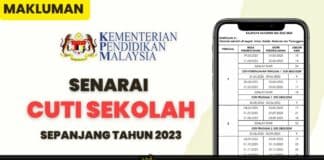 Senarai Cuti Sekolah Sepanjang Tahun 2023 Senarai Cuti Sekolah Sepanjang Tahun 2023