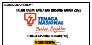 Kekosongan Jawatan di Tenaga Nasional Berhad Bulan Disember