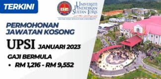Jawatan Kosong UPSI 2023