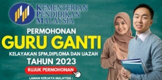 Permohonan Jawatan Guru Ganti Tahun 2023