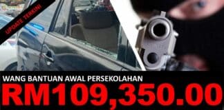 Wang BAP Bantuan Awal Persekolahan RM109,350 Lesap dilarikan Penjenayah Wang Bantuan Awal Persekolahan RM109,350 lesap