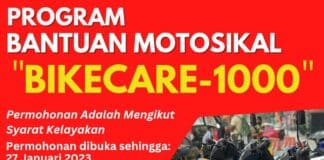 Permohonan Bantuan Pembelian Motosikal Bikecare-1000 Kepada Rakyat Permohonan Bantuan Pembelian Motosikal Bikecare