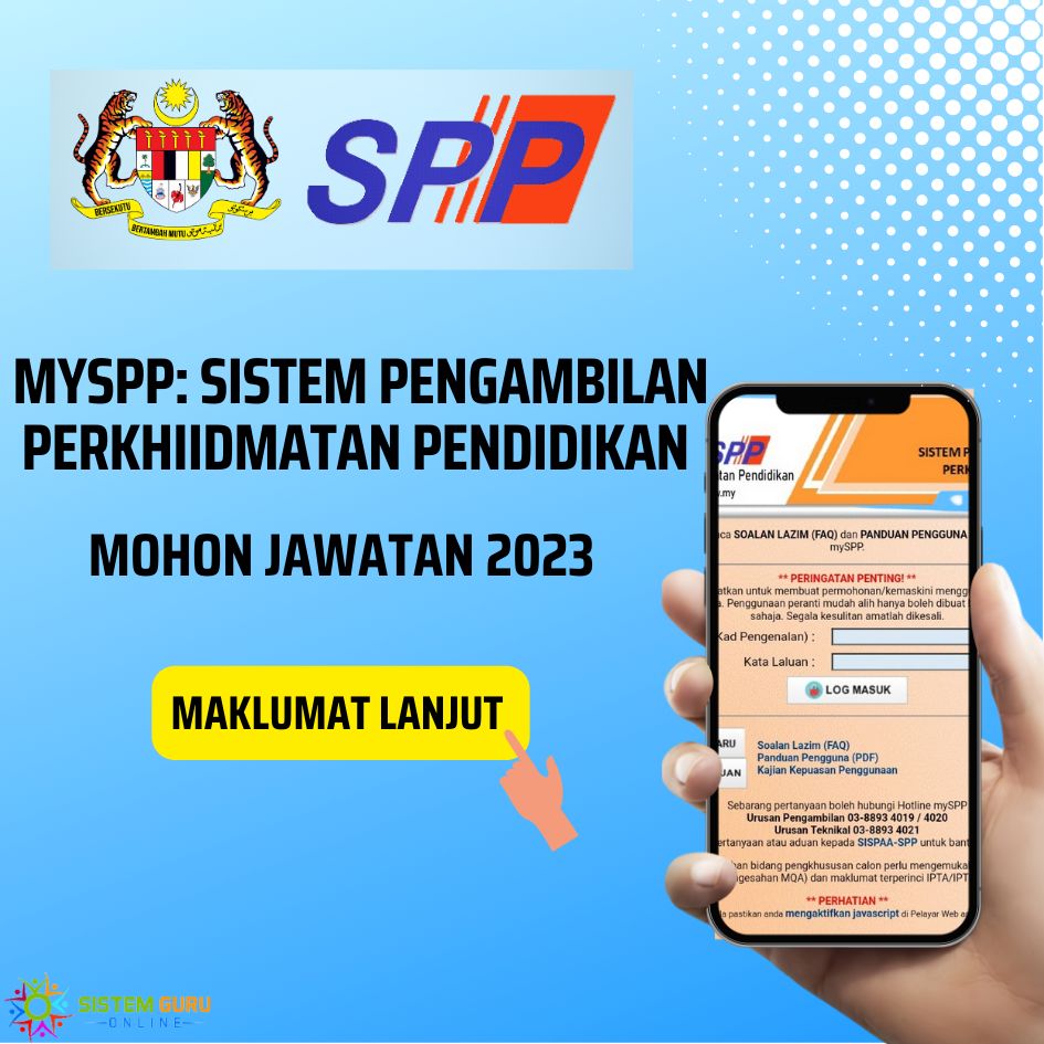 MySPP Atas Talian: Daftar,Login & Mohon Jawatan Kosong 2023