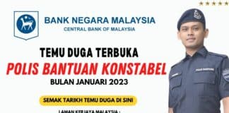 Official Jawatan Kosong Polis Bantuan Bank Negara Malaysia BNM 2023 Jawatan Kosong Polis Bantuan Bank Negara Malaysia BNM 2023