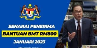 Senarai Penerima Bantuan BMT RM800 Januari 2023 Senarai Penerima Bantuan BMT RM800 Januari 2023