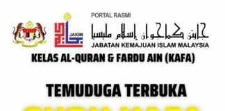 Temuduga Terbuka Guru Kafa