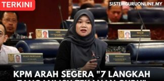 KPM ARAH SEGERA 7 LANGKAH TANGANI ISU TEKANAN GURU