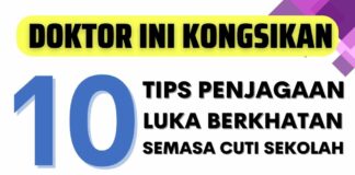 Tips Berkhatan Cuti Sekolah