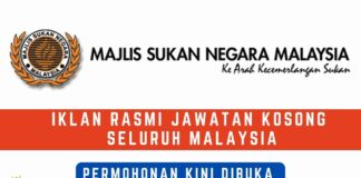Jawatan Kosong Majlis Sukan Negara (MSN) Februari Tahun 2023