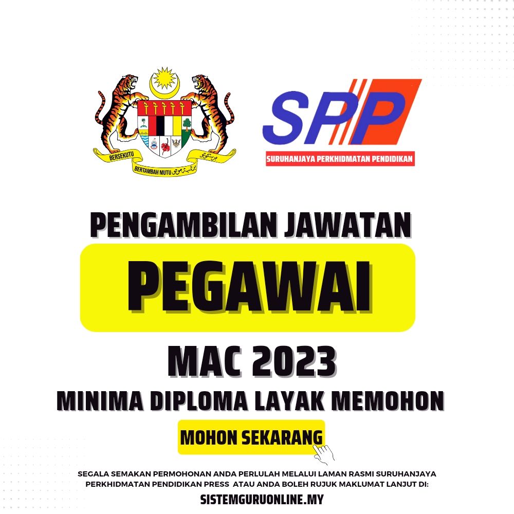 Jawatan Kosong Spp Suruhanjaya Perkhidmatan Pendidikan 2023