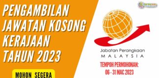 Jawatan Kosong di Jabatan Perangkaan Malaysia Untuk Mac 2023 Jawatan Kosong Di Jabatan Perangkaan Malaysia Untuk Mac 2023