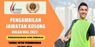 Jawatan Kosong MSNK Ambilan Mac 2023