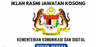 Jawatan Kosong Kementerian Komunikasi Dan Digital Tahun 2023