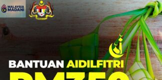 Bantuan RM350 Duit Raya Aidilfitri dibayar bulan depan