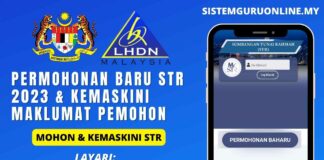 Kemaskini STR 2023 Maklumat Pemohon Permohonan Baru STR 2023 & Kemaskini Maklumat Pemohon