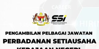 Jawatan Perbadanan Setiausaha Kerajaan Negeri Perak 2023