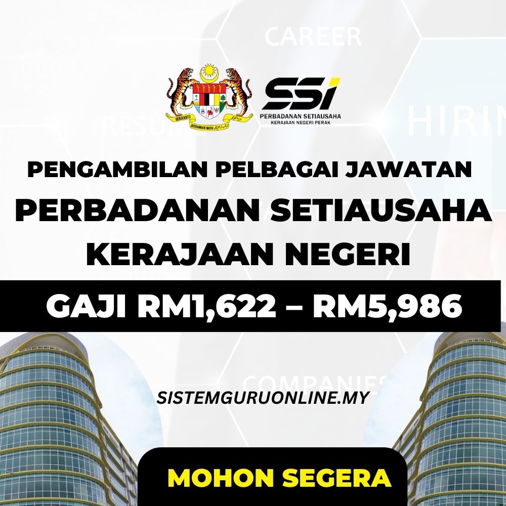 Jawatan Perbadanan Setiausaha Kerajaan Negeri Perak 2023