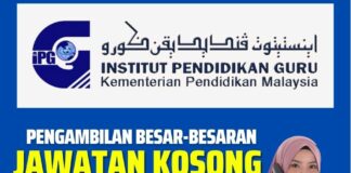 Jawatan Kosong di Institut Pendidikan Guru Malaysia (IPG) Mac 2023 Jawatan Kosong Di Institut Pendidikan Guru Malaysia