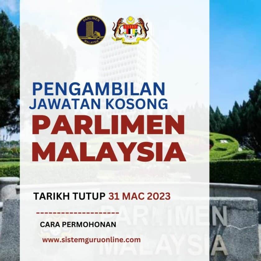 Dibuka Pengambilan Jawatan Kosong Pegawai Parlimen Malaysia | Amazing