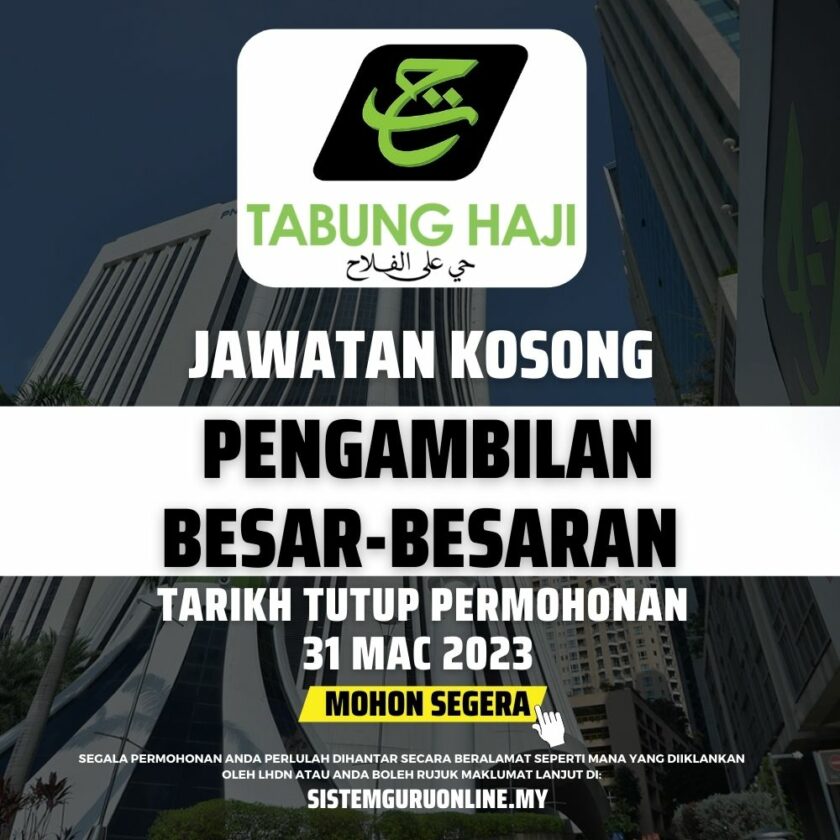 Jawatan Kosong Tabung Haji (TH) April 2023 Kini Dibuka Mohon Sekarang