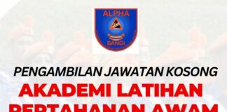 Dibuka Pengambilan ALPHA – Akademi Latihan Pertahanan Awam