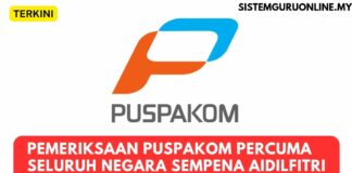 Pemeriksaan PUSPAKOM Percuma Seluruh Negara Sempena Aidilfitri 2023
