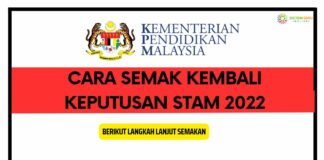 Cara Semak Kembali Keputusan STAM 2022 Jika Anda Gagal