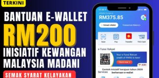 Bantuan e-Wallet RM200 Inisiatif Kewangan Malaysia Madani