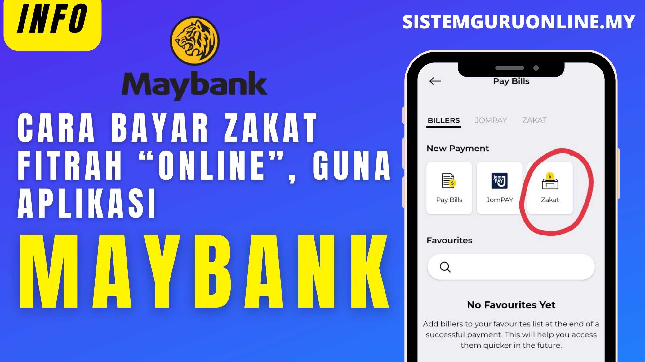 Cara Bayar Zakat Fitrah “Online”, Guna Aplikasi Maybank