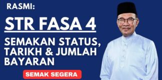 STR Fasa 4 : Semakan Status, Tarikh & Jumlah Bayaran