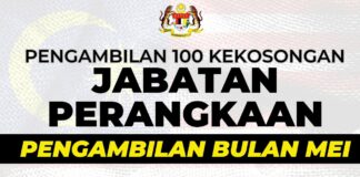 Pengambilan 100 kekosongan jawatan di Jabatan Perangkaan Malaysia