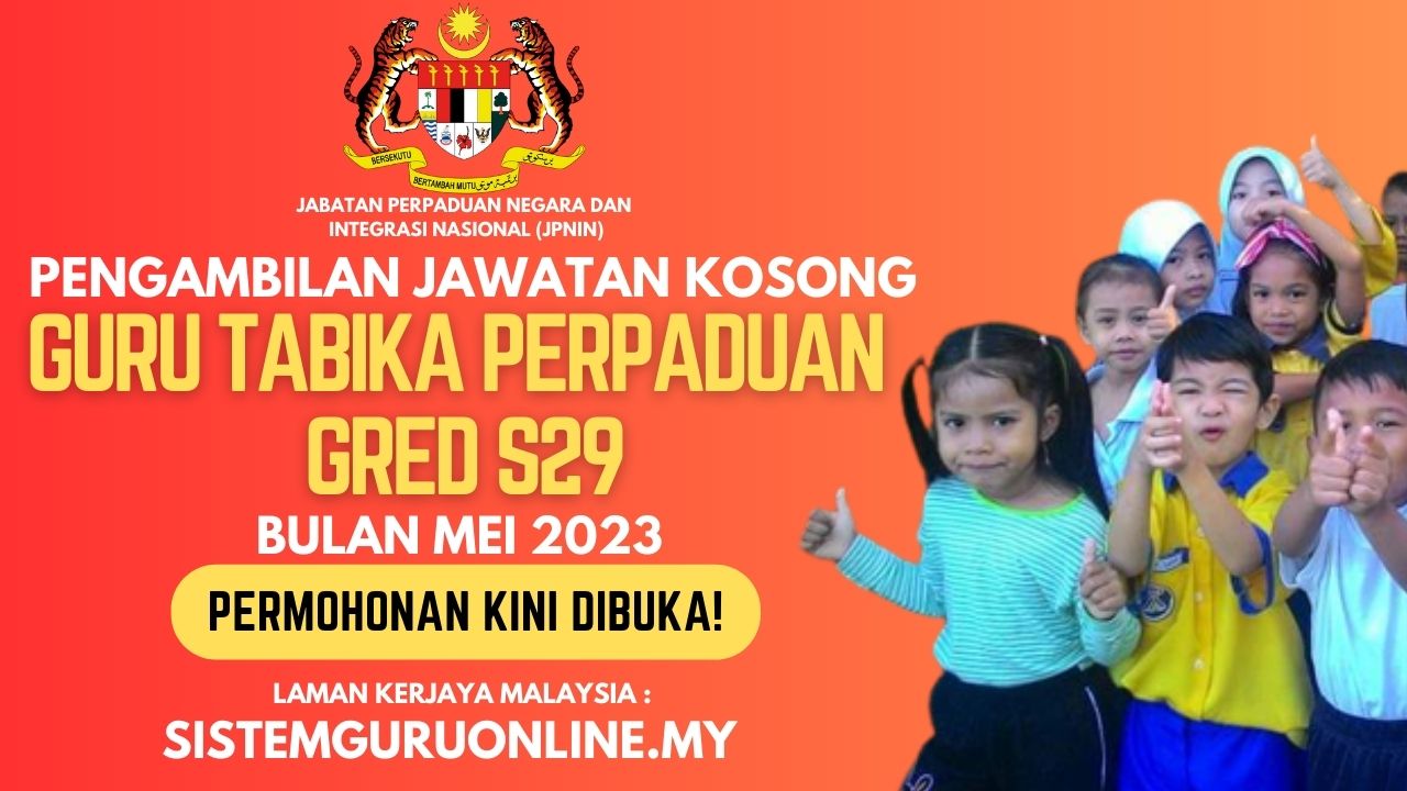 Official Jawatan Kosong Guru Tabika Di JPNIN Tahun 2023