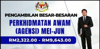 Pengambilan Besar-Besaran Jawatan Kerajaan (Agensi) Effective Mei-Jun 2023