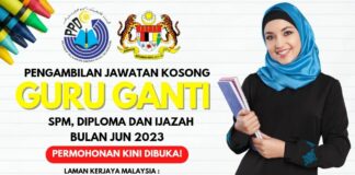 Pengambilan Jawatan Guru Ganti Di Selangor Tahun 2023